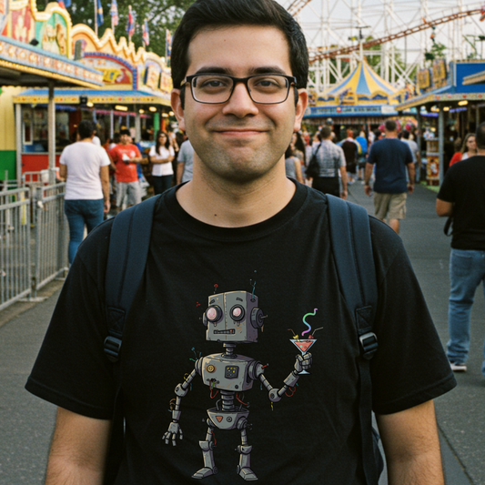Drunk Robot Unisex Softstyle T-Shirt