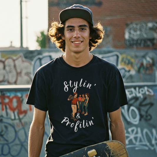 “Stylin’ & Profilin’ – BoomBox Sidewalk Legend Tee”