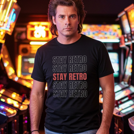 Stay Retro Unisex Softstyle T-Shirt - Vintage Graphic Tee for Trendy Outfits