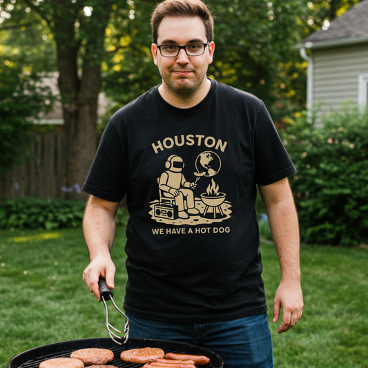 'Houston, We Have A Hot Dog' Astronaut T-Shirt
