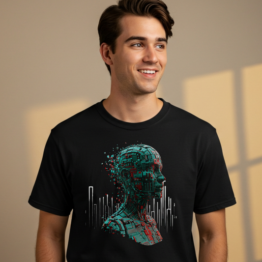 Unisex Futuristic Cyber AI T-Shirt for Tech Lovers