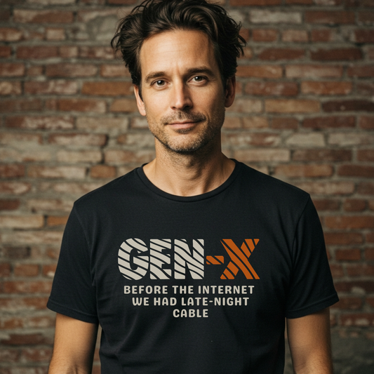 GEN-X T-Shirt, Retro Humor, Unisex Comedy Throwback Apparel