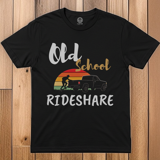 Unisex Retro Old School Rideshare. We all wanted to do it! Enjoy.