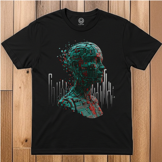 Unisex Futuristic Cyber AI T-Shirt for Tech Lovers