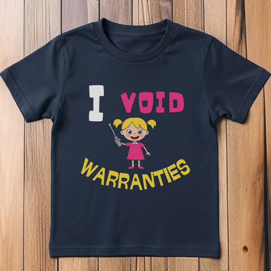 Funny Toddler T-Shirt - "I Void Warranties" Graphic Tee