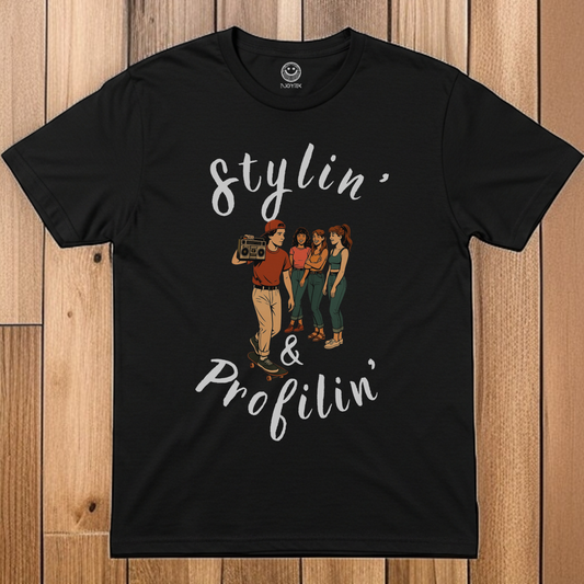 “Stylin’ & Profilin’ – BoomBox Sidewalk Legend Tee”