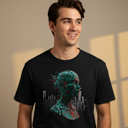 Unisex Futuristic Cyber AI T-Shirt for Tech Lovers