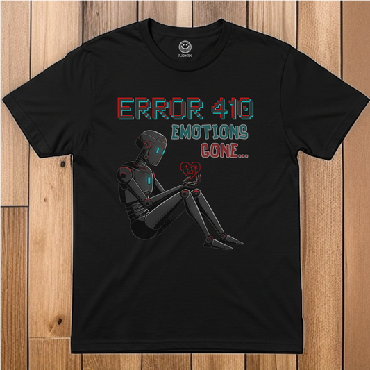 Error 410 Emotions Gone Unisex Softstyle T-Shirt - Tech Inspired Graphic Tee