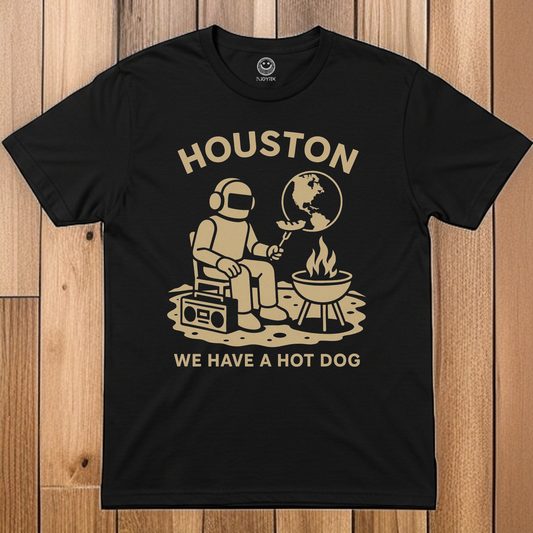 'Houston, We Have A Hot Dog' Astronaut T-Shirt